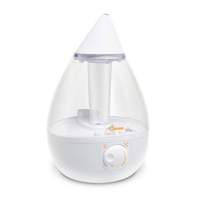 Crane Drop Cool-Mist Humidifier in Clear/White | buybuy BABY | buybuy BABY