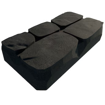 Oldcastle 12-in L x 6-in W x 2-in H Rectangle Charcoal Concrete Paver | Lowe's