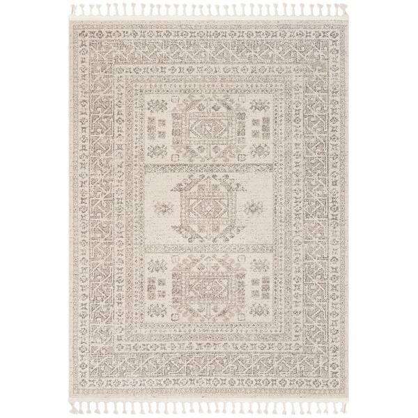 Well Woven Loop De Loop Carina Tribal Medallion Area Rug - Beige - 7'10" x 10"6" | Bed Bath & Beyond