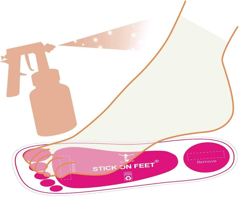 25 Pairs(50Feets) Premium Spray Tan Feet Pads Protectors PRO Sunless Airbrush Spray Tanning Tent ... | Amazon (US)