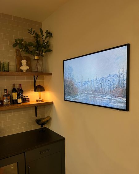 Loving this beautiful Frame TV for shows or displaying incredible artwork! 

#LTKhome #LTKFind #LTKSeasonal