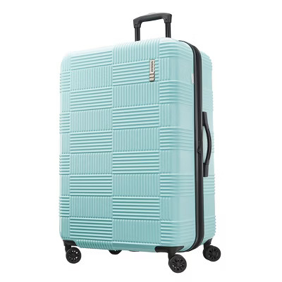 American Tourister 31" Hardside Checked Spinner Suitcase | Target