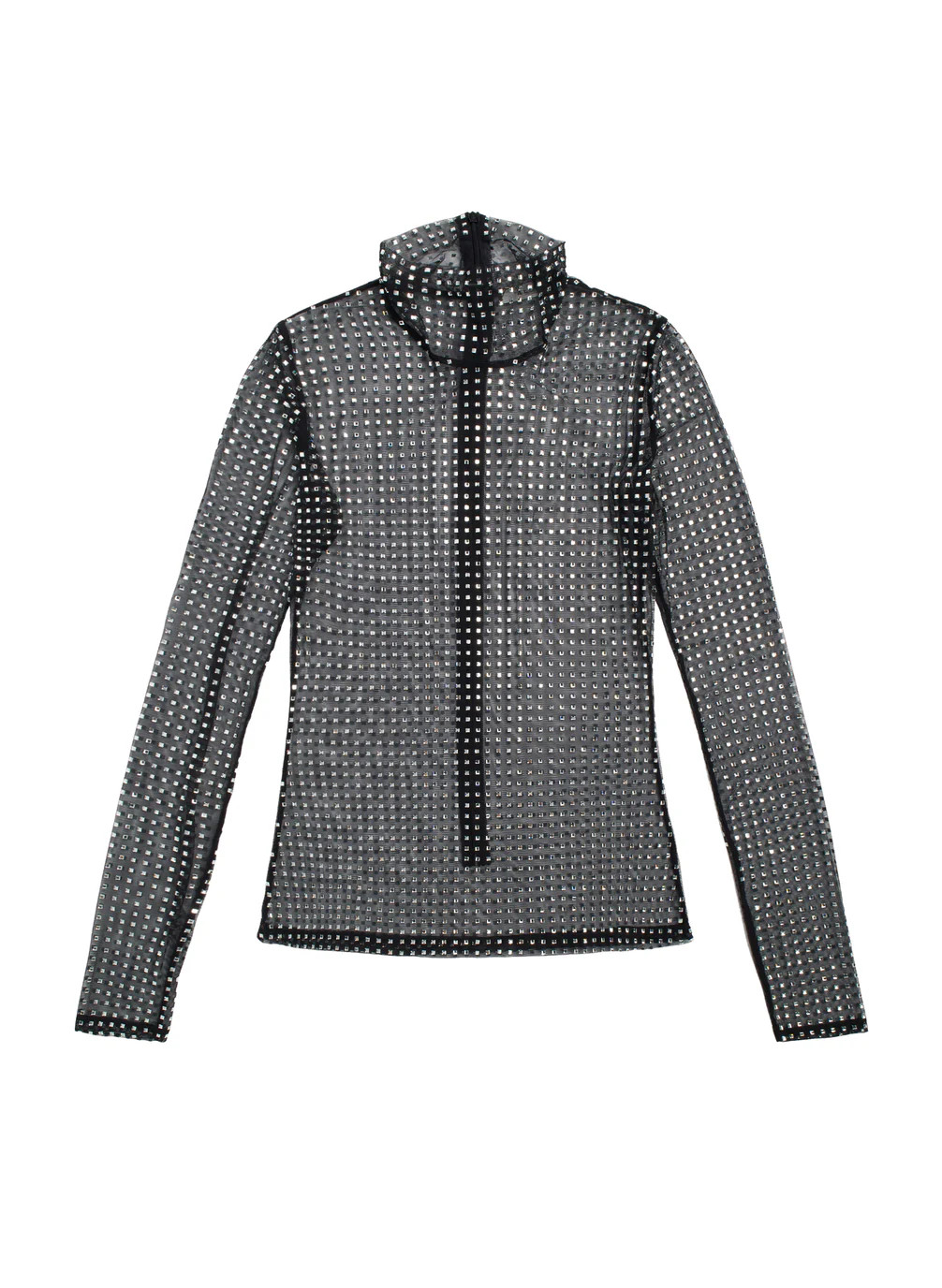 James Rhinestone Mesh Top | A.L.C