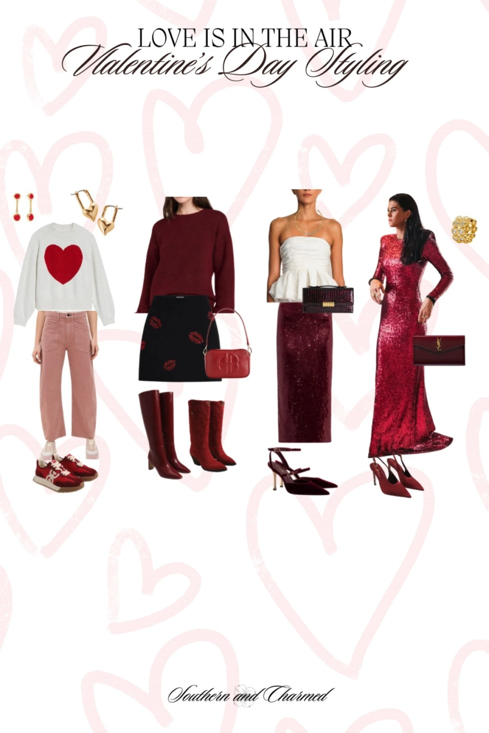 Valentine's Day Outfits - from casual to sparkling! 

 
