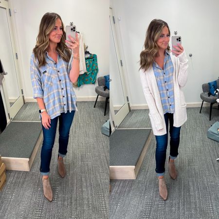 Nordstrom sale favorites! Love this flannel! 
Wearing size small in flannel
Size 26 in jeans
True size in shoes 

#LTKunder100 #LTKxNSale #LTKunder50