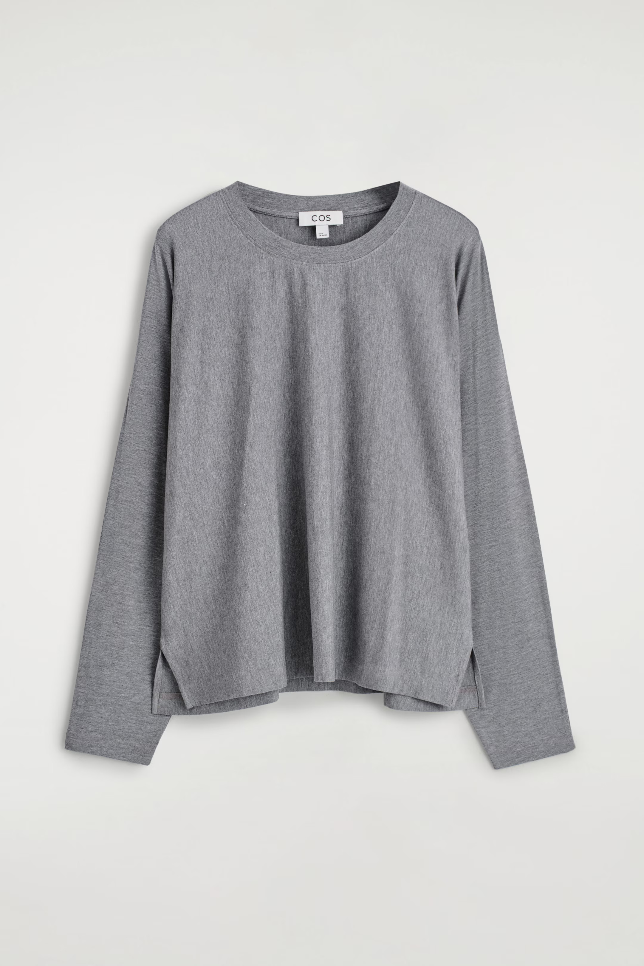 FLUID JERSEY LONG-SLEEVED TOP - GREY | COS GB | COS UK