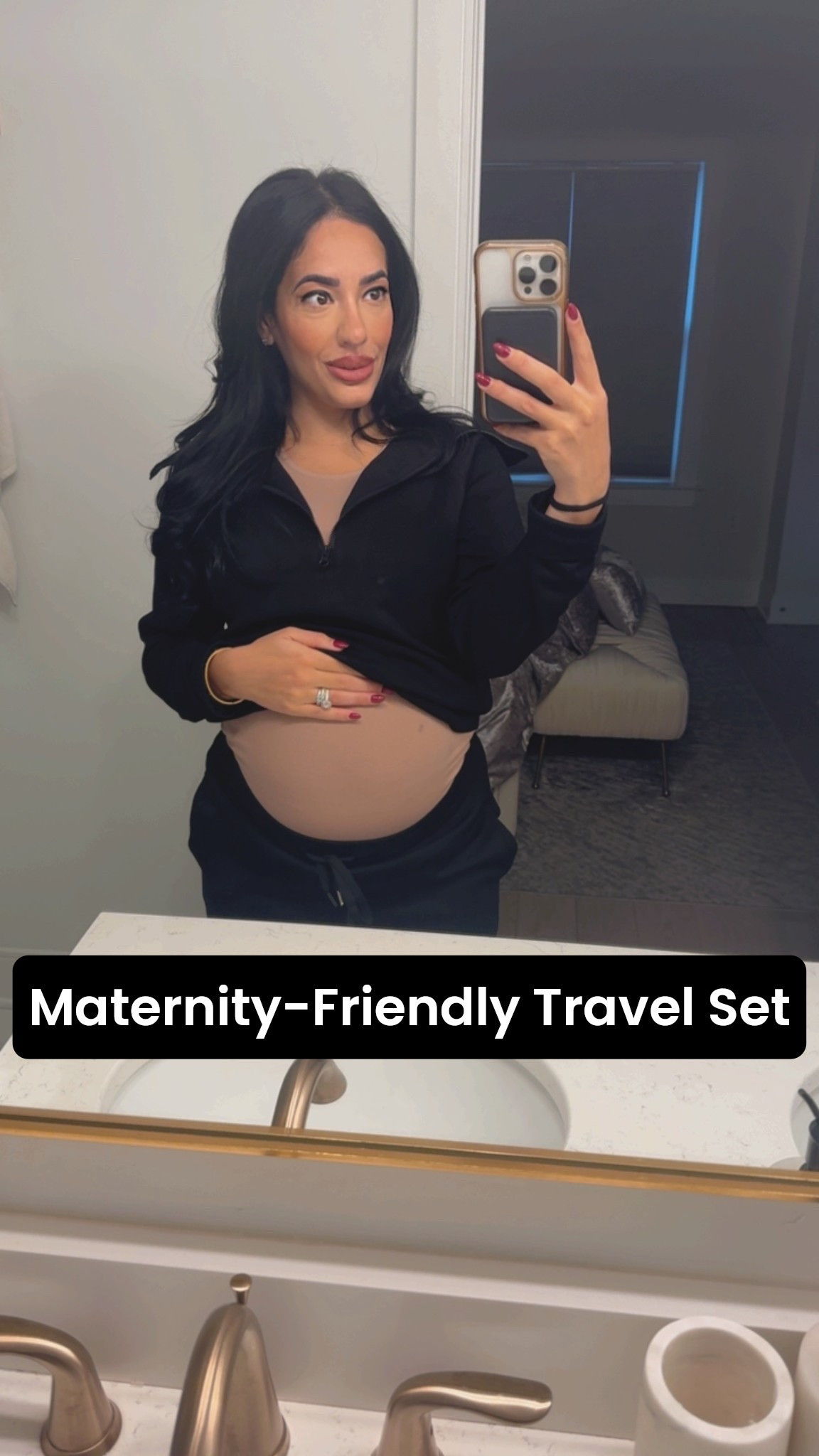 Maternity-friendly travel set ~ Alo lookalike FOR LESS! No need to size up unless you prefer a baggier look (has a stretchy waistband) — I did a small 

#LTKTravel #LTKCyberWeek #LTKHoliday
