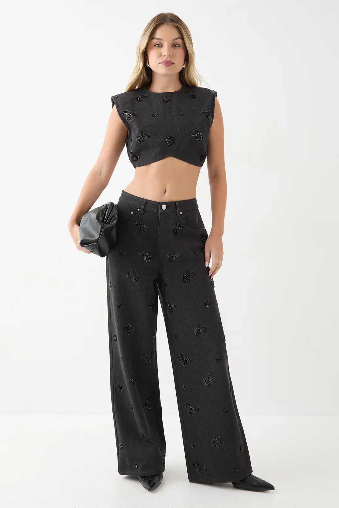 Jeans | Denim Embellished Jeans | MissPap | Debenhams UK