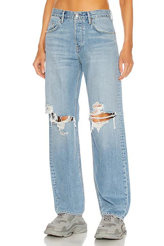 GRLFRND Bella Low Rise Boyfriend in Fairfax | FWRD | FWRD 