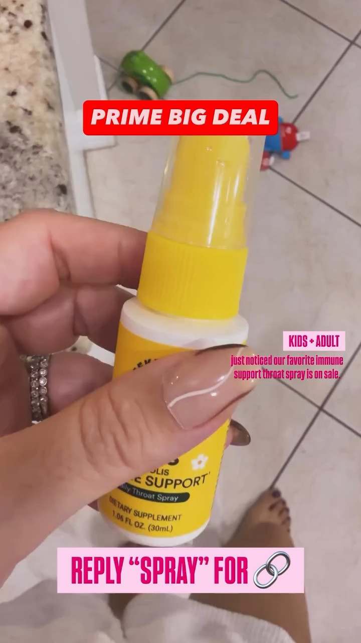 PRIME BIG DEAL KIDS + ADULT! I just noticed our favorite immune support throat spray is on sale.