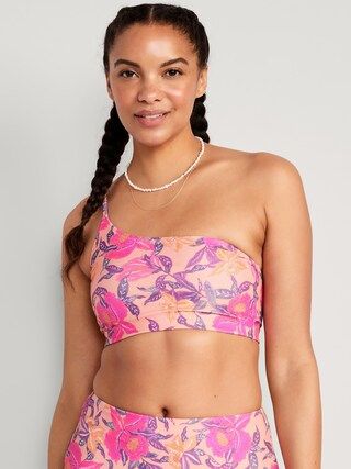 Printed Convertible Bandeau Bikini Swim Top for Women | Old Navy (US)