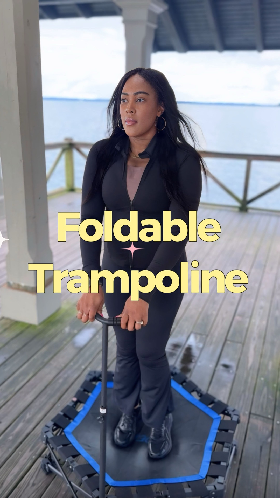 I had so much fun working out on this foldable trampoline. Exercise is so much easier with something that makes it fun. ￼

#LTKActive