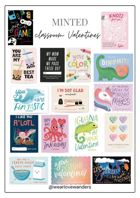 Minted has some of the cutest designs for classroom Valentines! You can even customize the colors, the name of your child and order matching stickers! 

#LTKfindsunder50 #LTKkids #LTKSeasonal