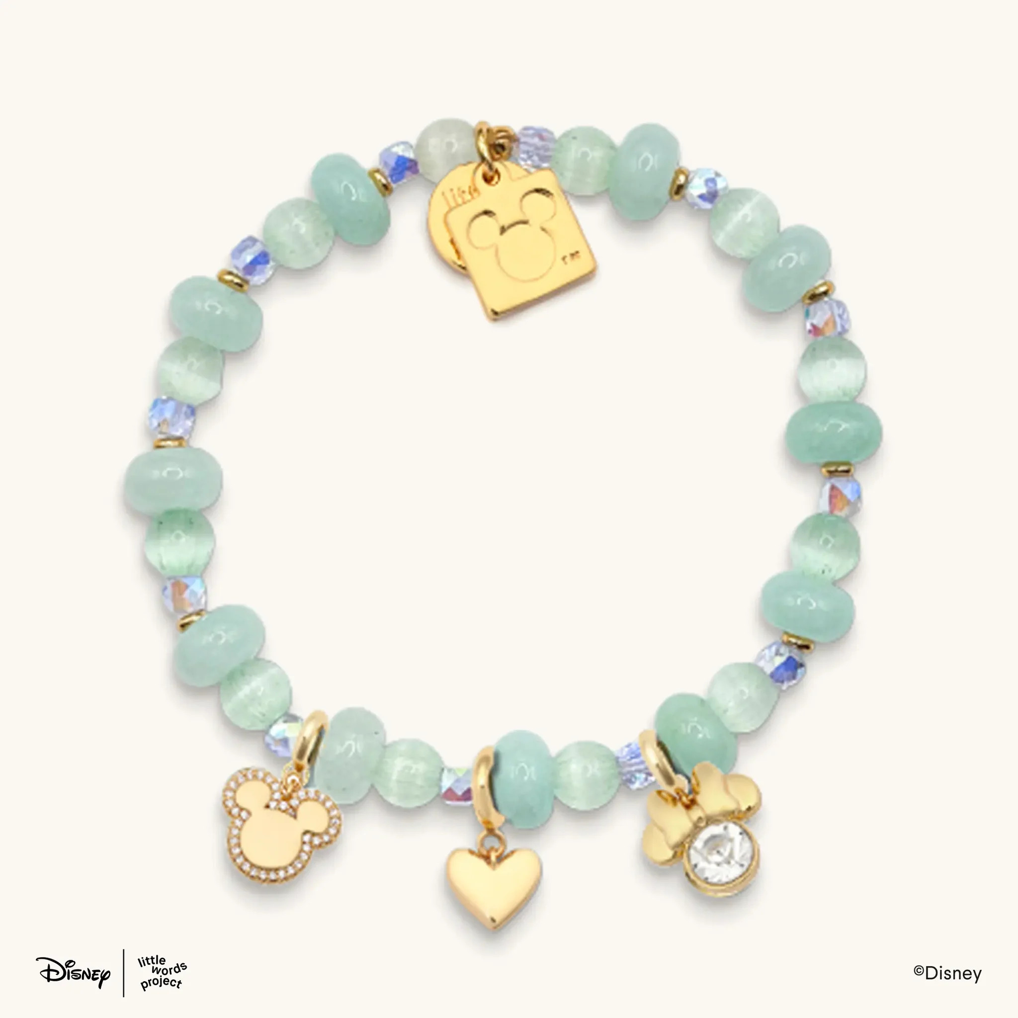 Mickey Mouse & Minnie Mouse Charm Bracelet- Disney Mickey & Friends | Little Words Project