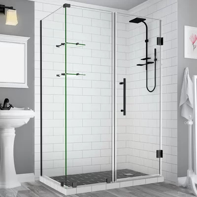 Bromley GS 36" x 72" Rectangle Hinged Shower Enclosure | Wayfair North America