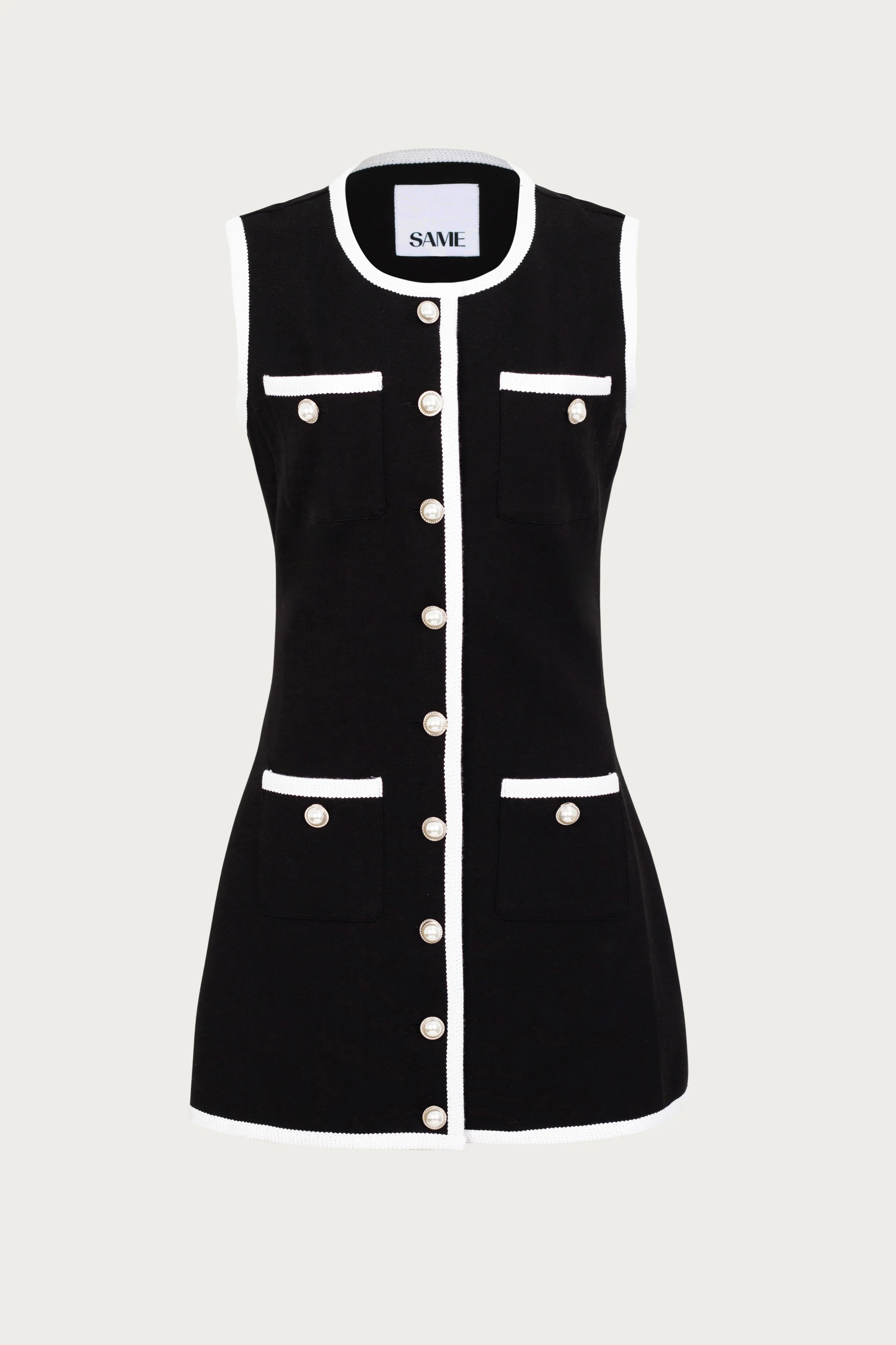 Grace Dress (Black Stretch Knit) | SAME