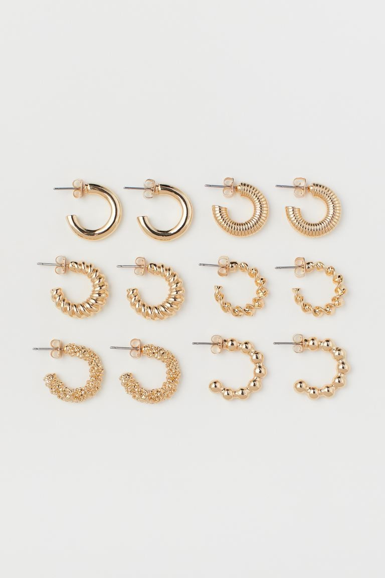 6 pairs hoop earrings | H&M (UK, MY, IN, SG, PH, TW, HK)