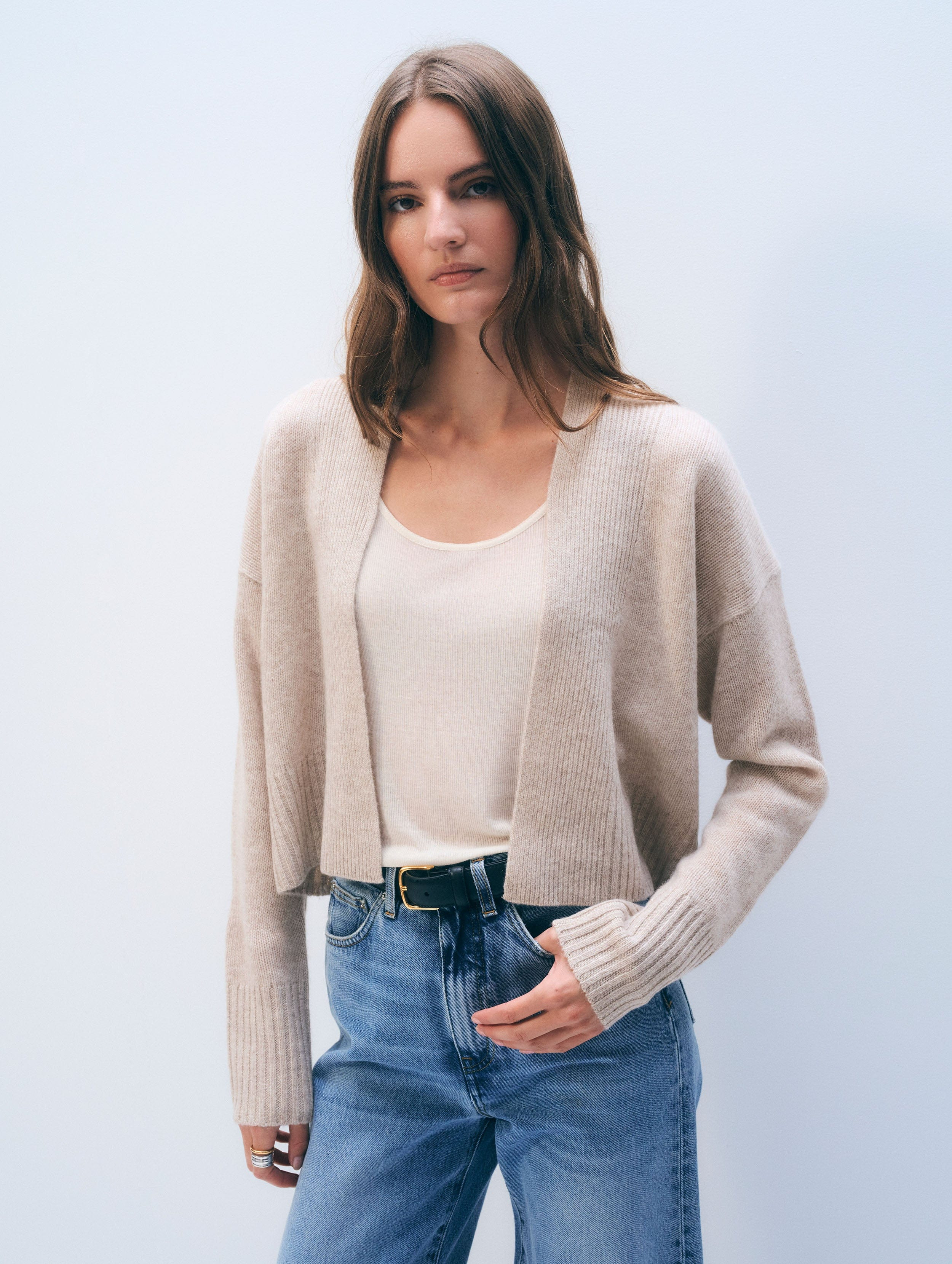 Cashmere Open Front Cardigan | White & Warren | White and Warren