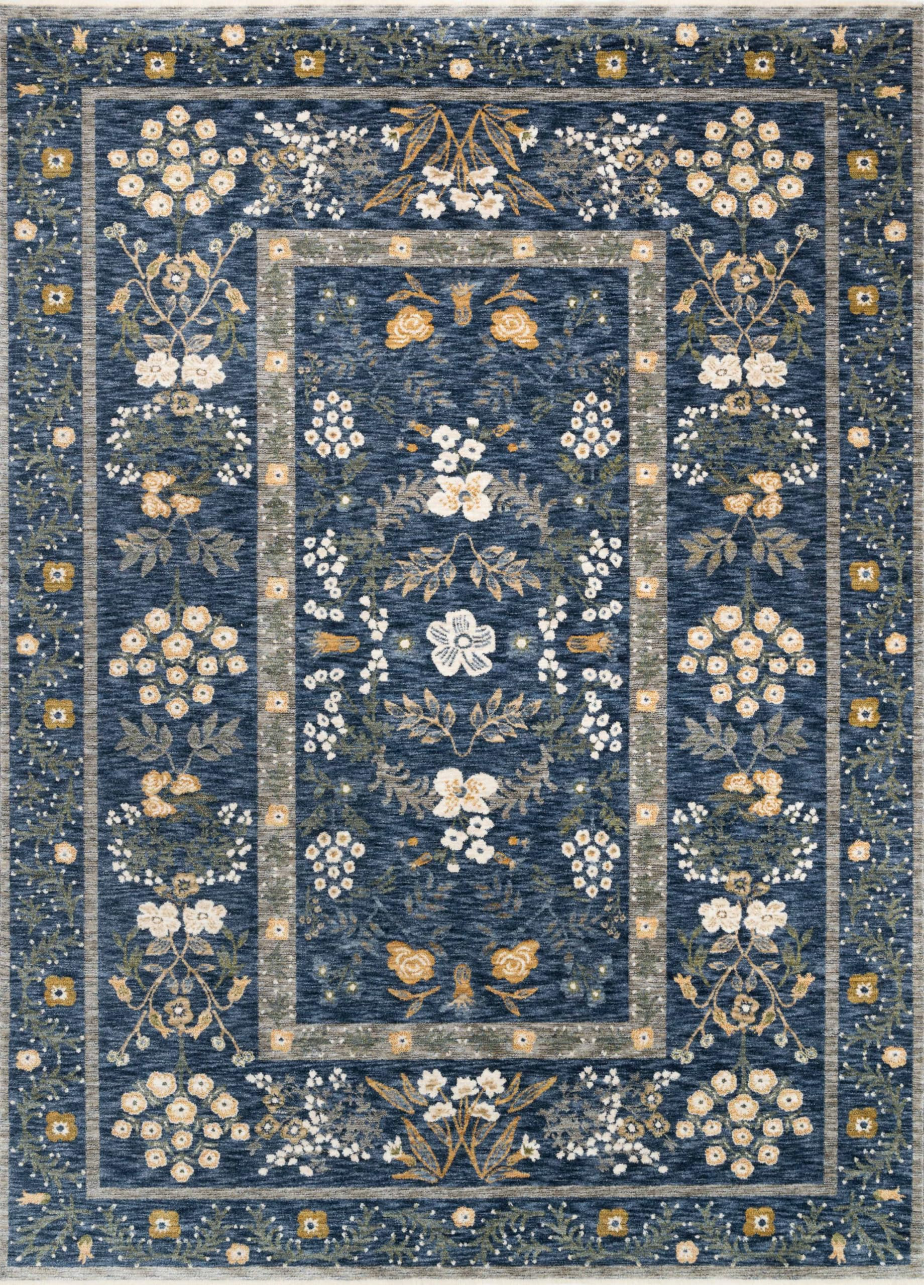 Loloi Rifle Paper Co Kismet Navy 6'-7" x 9'-4" Area Rug | Amazon (US)