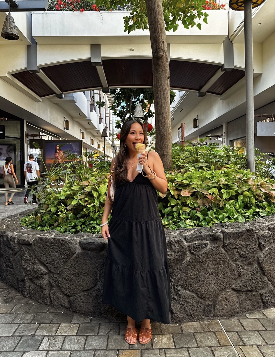 simple vacation outfit 🖤 | comfy sandals | neutral sandals | tan sandals | amazon fashion finds | black maxi dress | casual dress | vacation fashion | hawaii outfit | casual fashion | casual style 

#LTKstyletip #LTKtravel #LTKfindsunder50