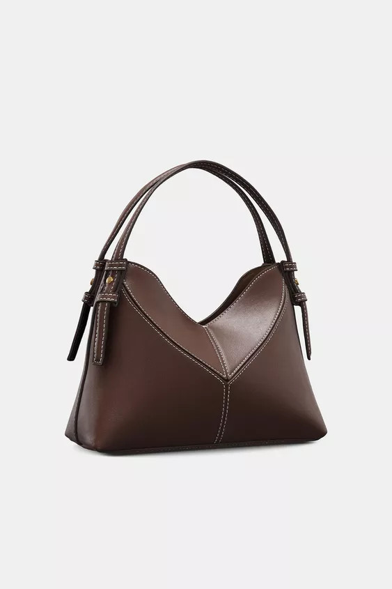 MINI BUCKET BAG WITH TOPSTITCHING | Zara UK