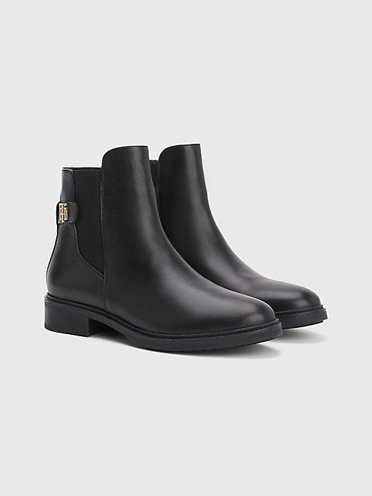 TH Leather Flat Boot | Tommy Hilfiger (US)
