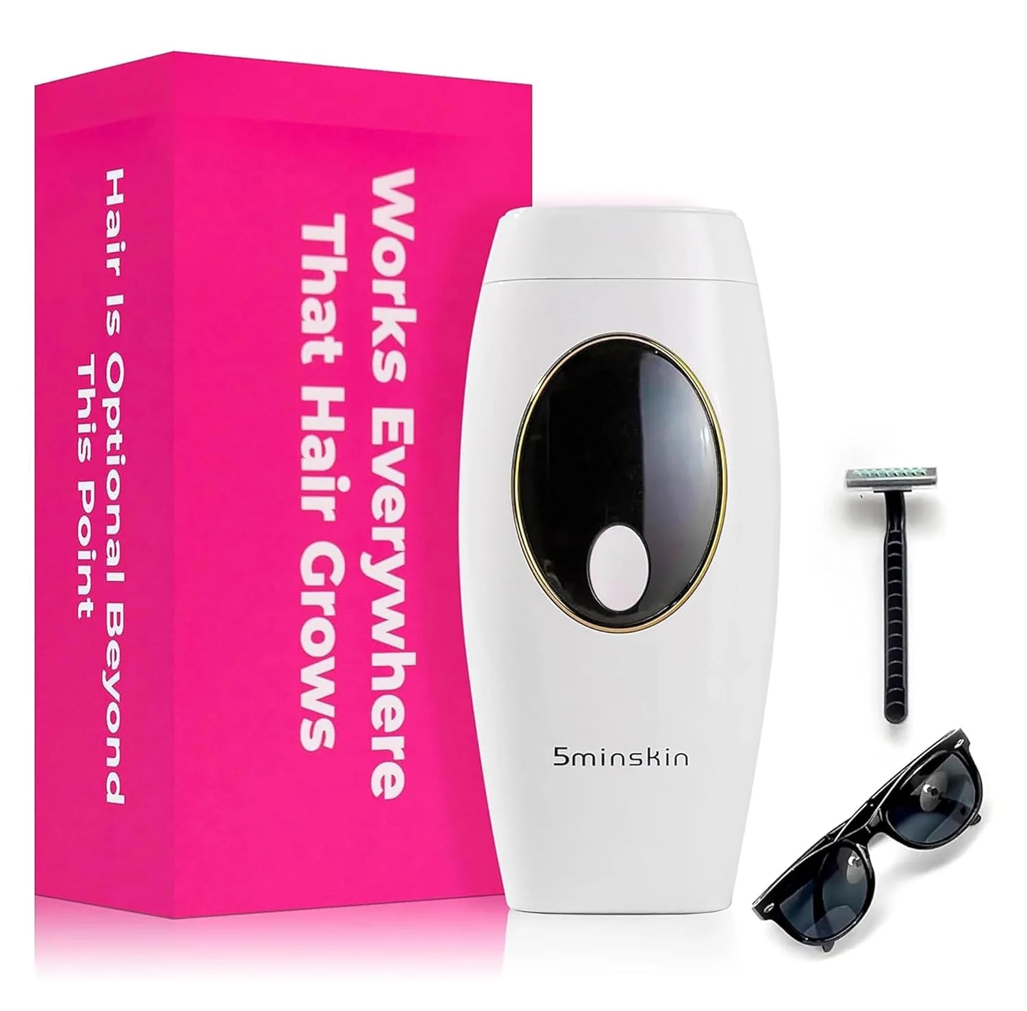 5minskin Permanent Laser Hair Removal Device at Home - Epilator Skincare Routine | Walmart (US)