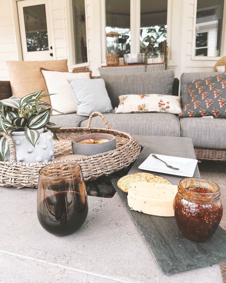 Outdoor Patio sitting area and fire pit table 🔥 for summer entertaining // outdoor sofa, outdoor rug, patio, porch ☀️ Walmart look alike patio sofa set

#LTKhome #LTKfamily #LTKSeasonal