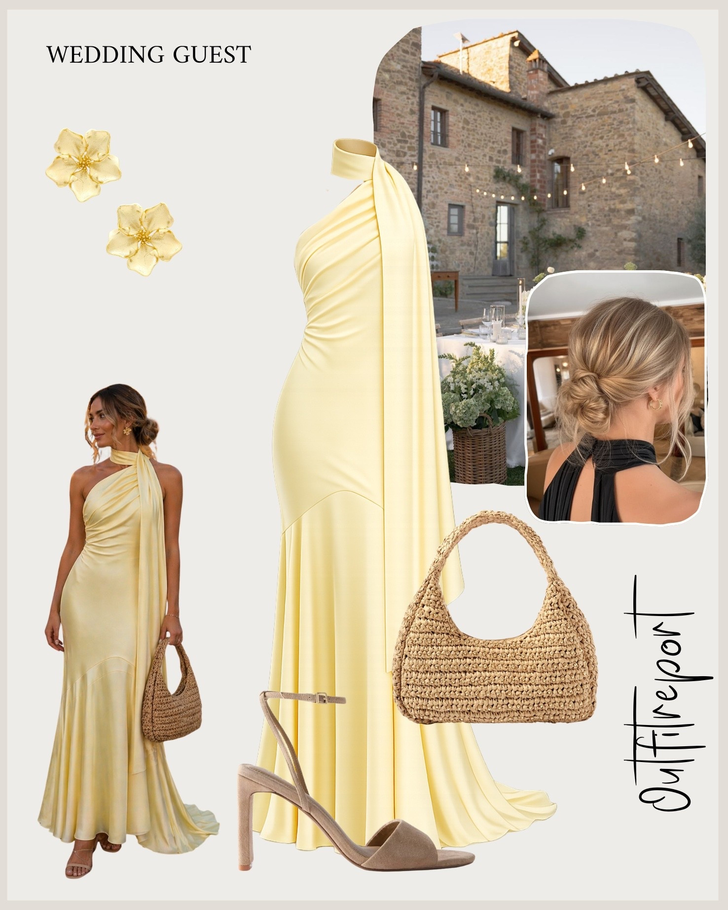 Butter yellow maxi wedding guest dress 

#LTKdresses #LTKwedding #LTKsummer