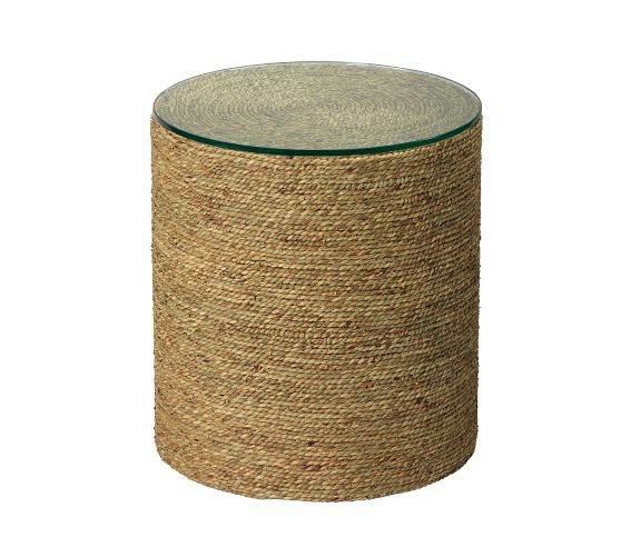 Dixon Round Seagrass End Table (18") | Pottery Barn (US)
