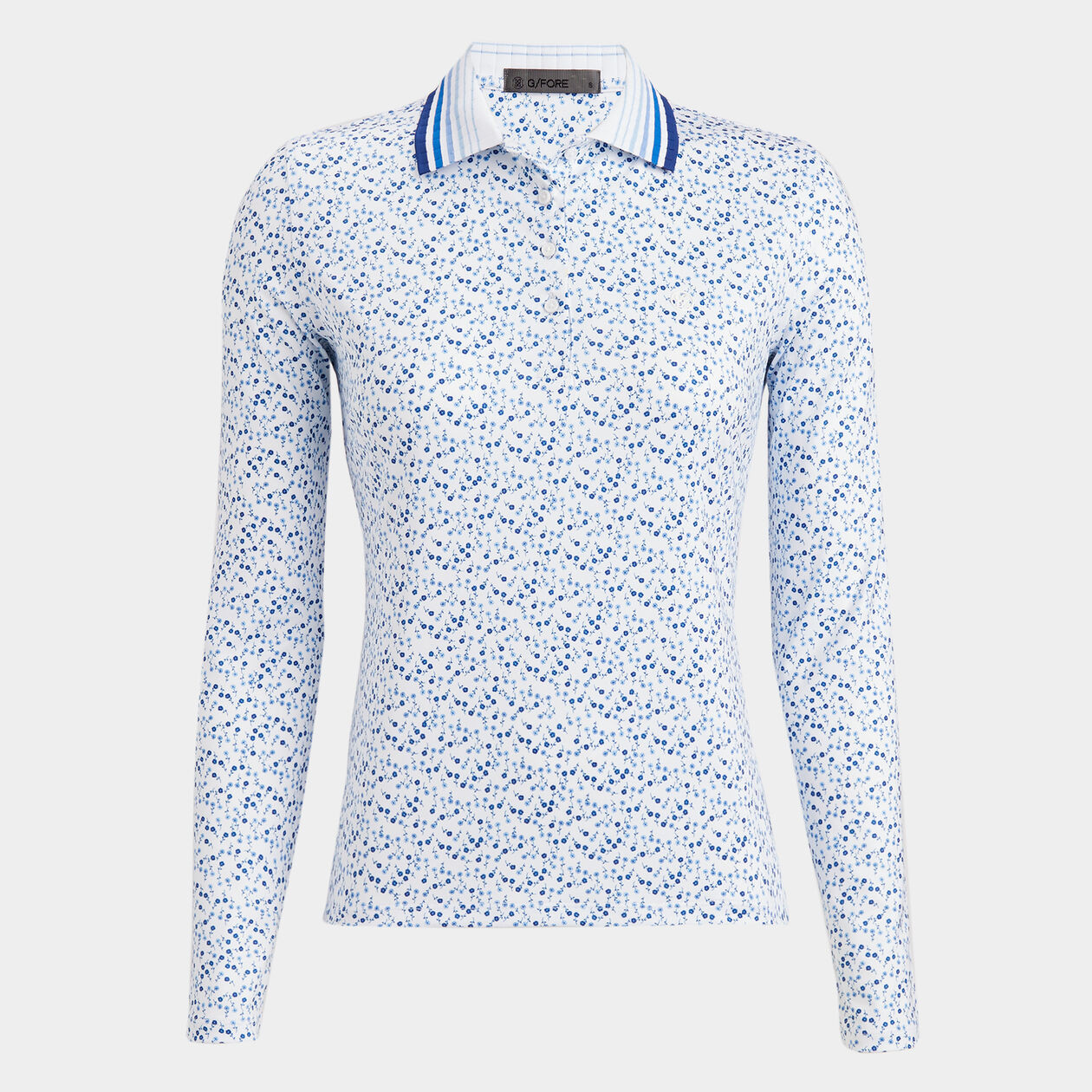 AYE POPPY TECH JERSEY LONG SLEEVE POLO |WOMEN'S POLO SHIRTS | G/FORE | G/FORE | GFORE.com