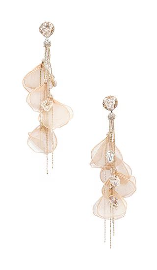 Embellished Drop Earrings in Ivory | Revolve Clothing (Global)