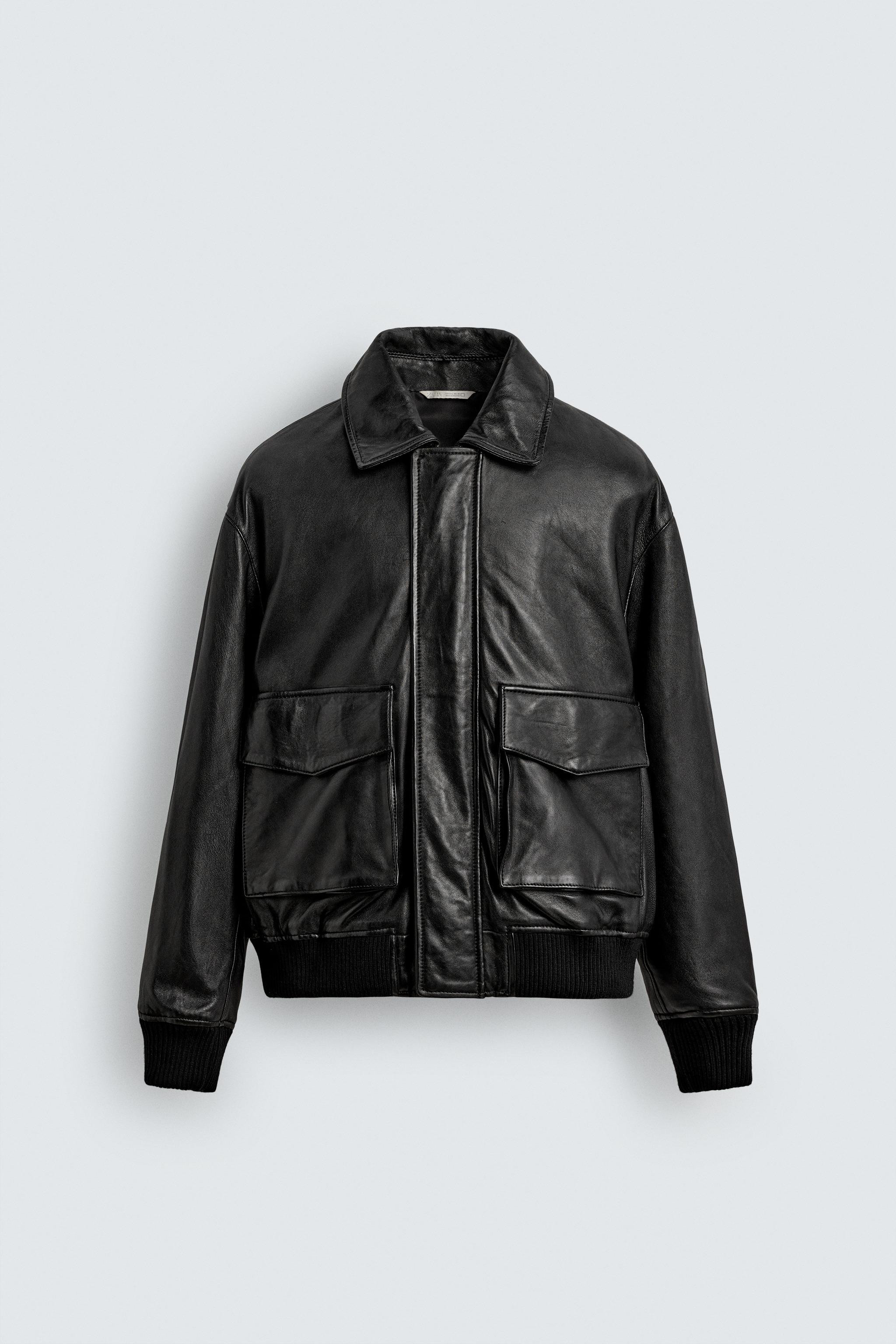 JACKE AUS LEDER IM RELAXED FIT | Zara DE