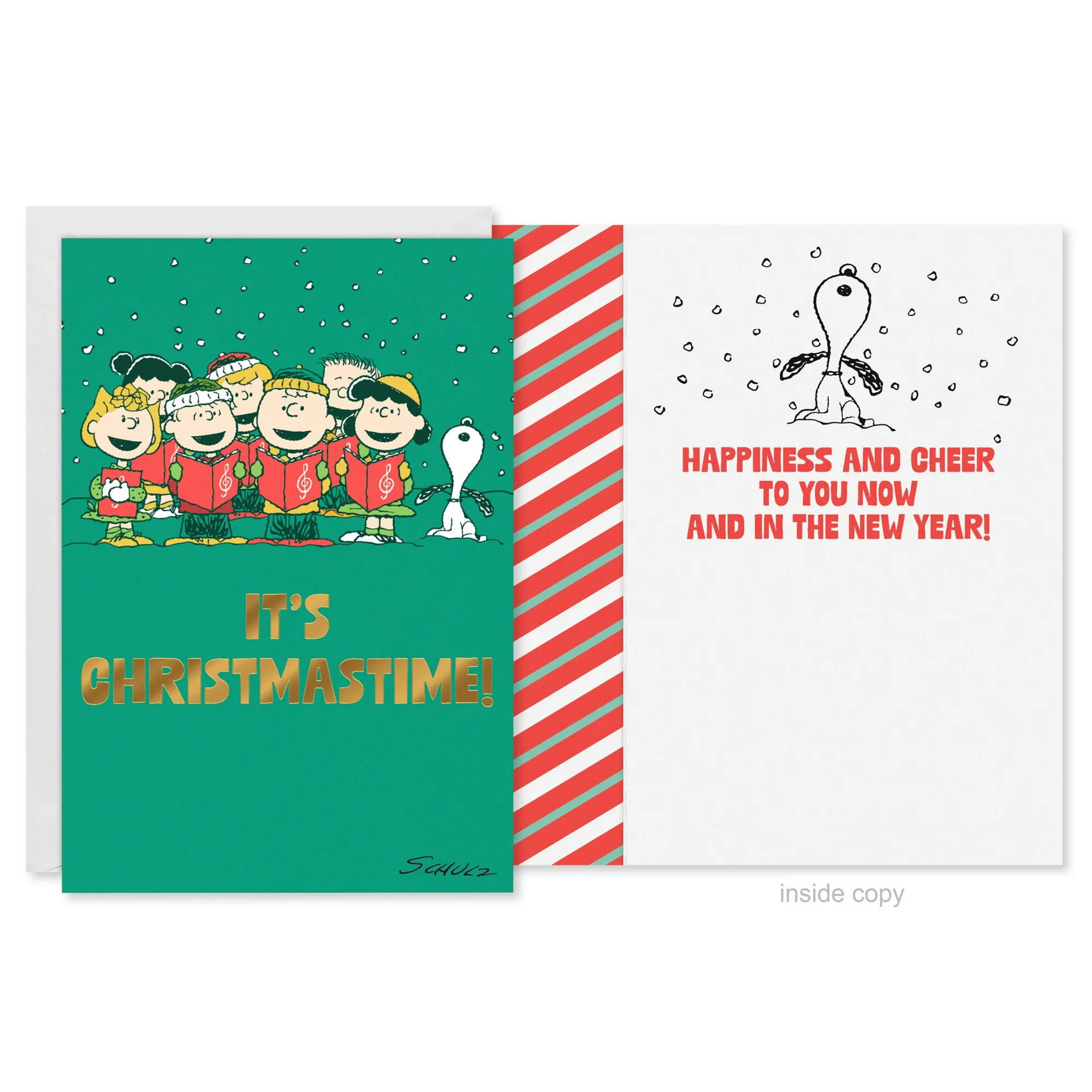 American Greetings Peanuts Christmas Card Bundle for Anyone, Snoopy and Friends (2-Designs, 10-Co... | Walmart (US)
