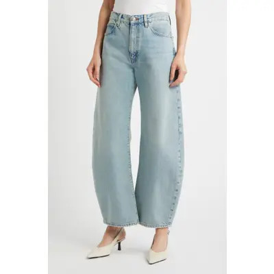 FRAME The Bow High Waist Barrel Jeans in Rapture at Nordstrom, Size 27 | Nordstrom