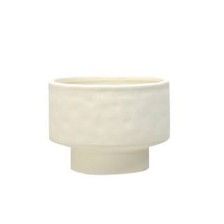 6.5" Cream Squat Round Ceramic Vase by Ashland® | Michaels Stores