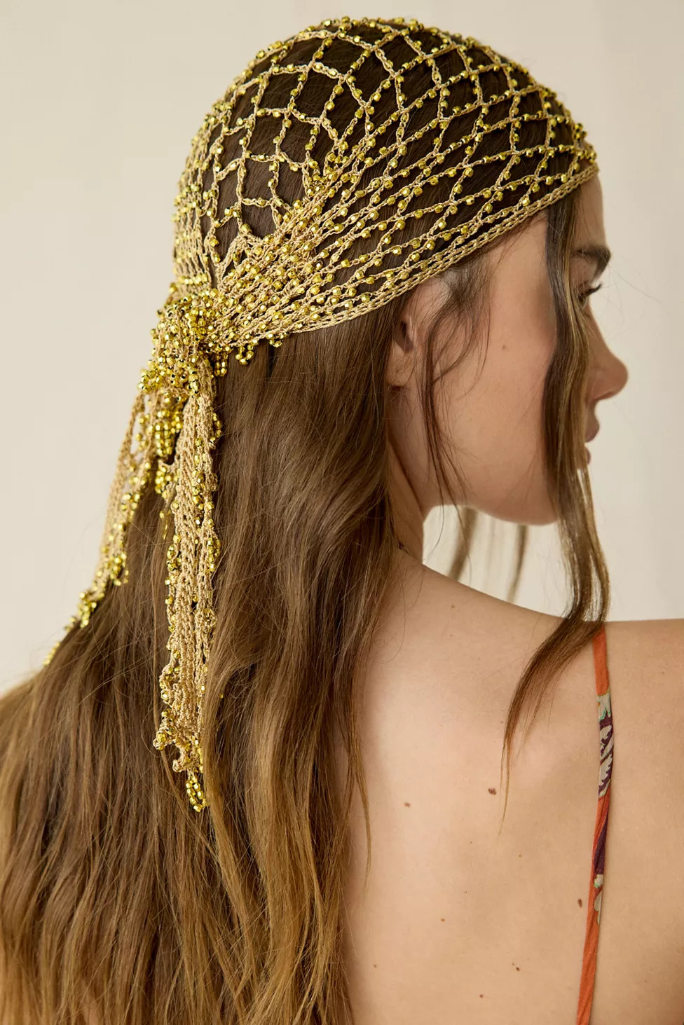 Oversized Fringed Crochet Headscarf | Urban Outfitters (US and RoW)