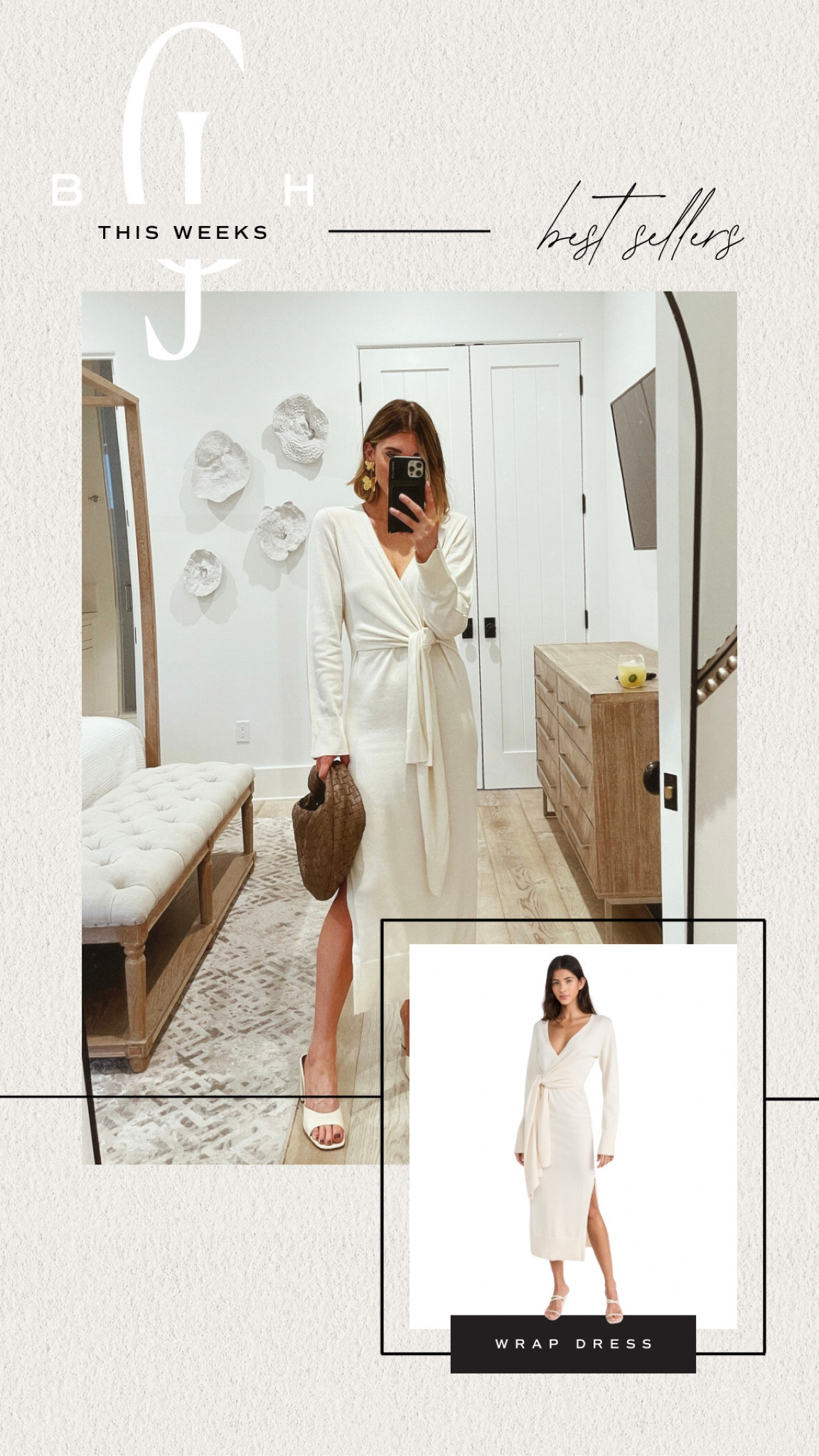 Best seller from this week! This wrap sweater dress is perfect for spring or Easter