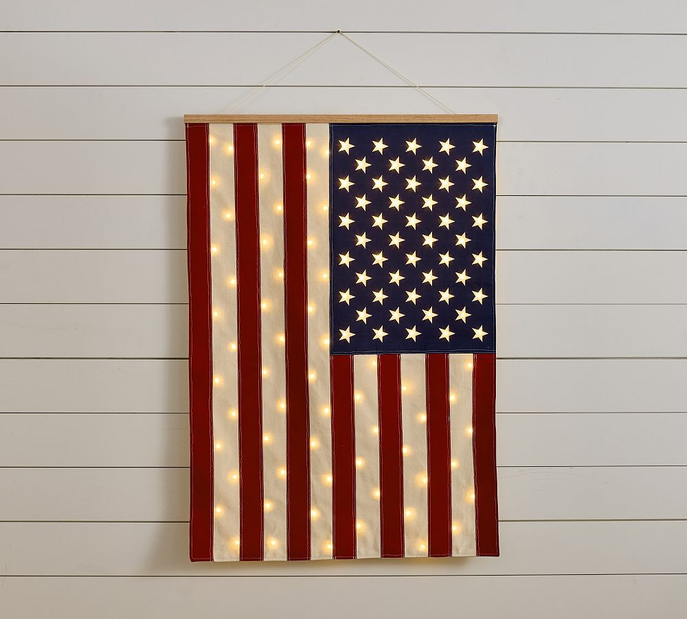 Lit Patriotic Banner | Pottery Barn (US)