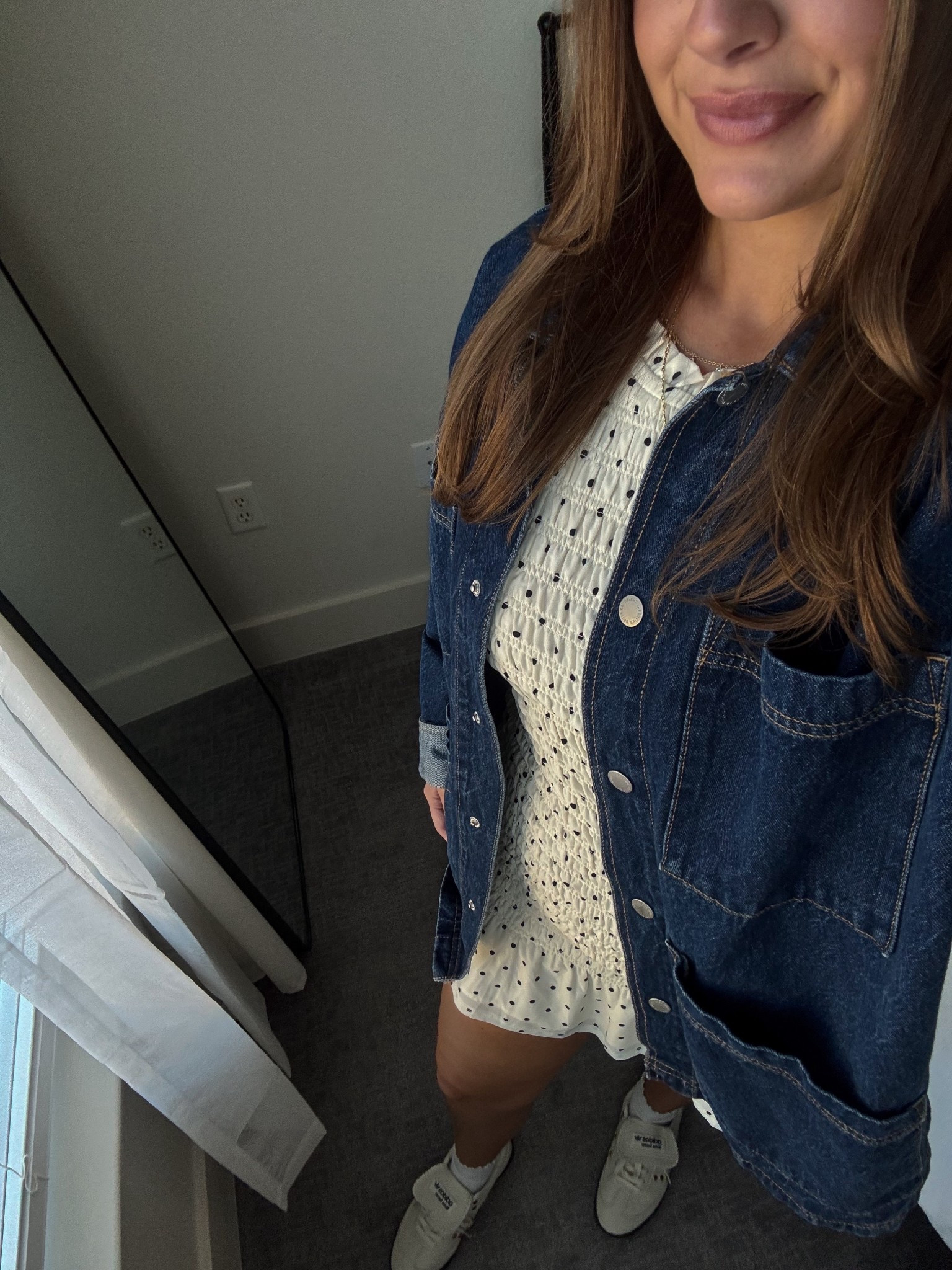 obsesseddddd with polka dots rn 🥰 #hairstylistootd #outfitinspo #falltransitionaloutfit

#LTKFindsUnder50 #LTKStyleTip #LTKSeasonal