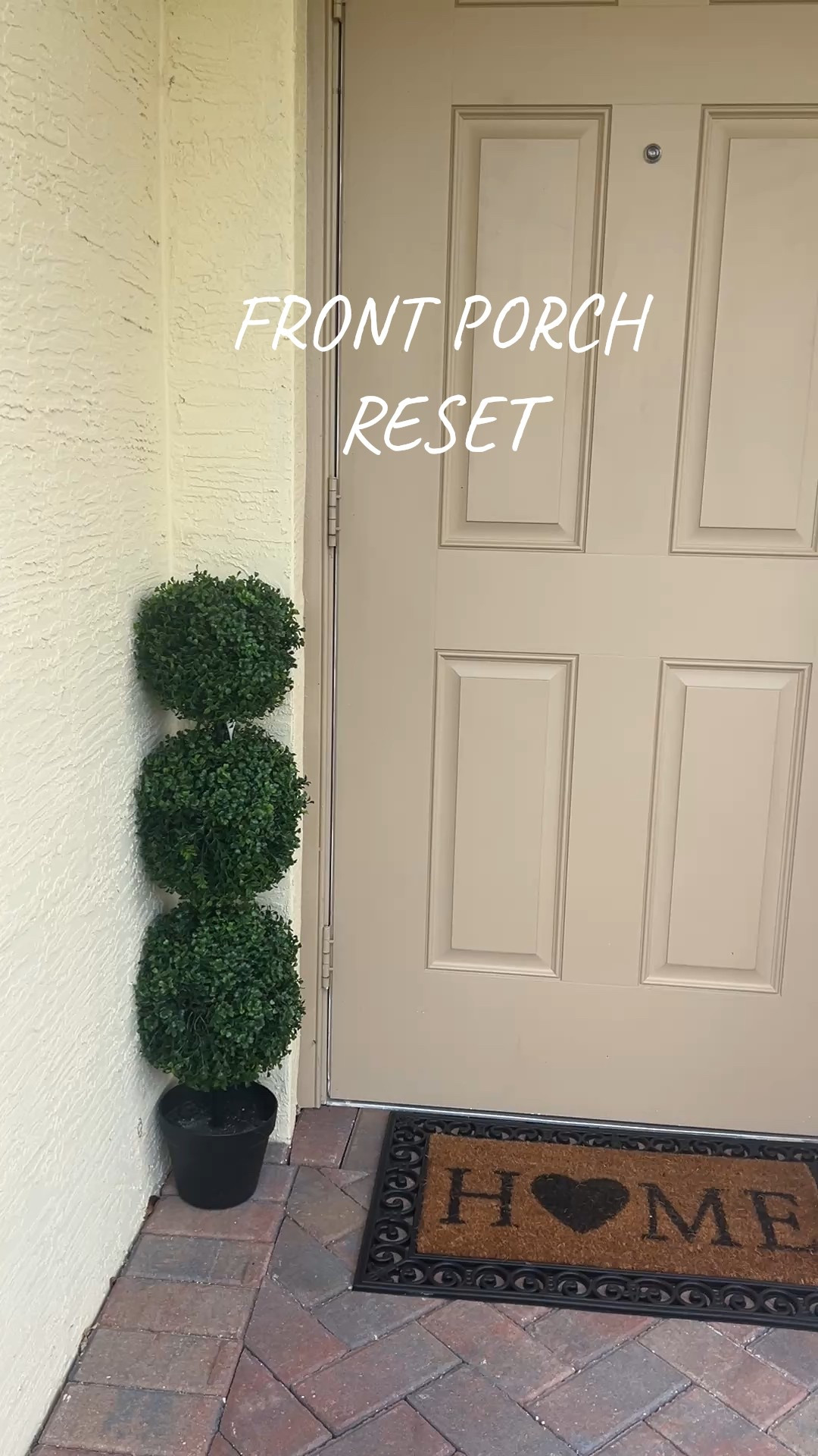 A little front porch reset.