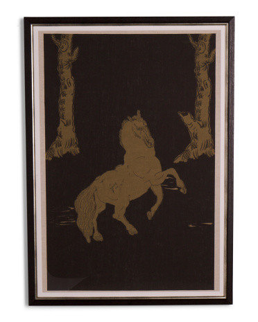 28x39 Wild Horse Framed Linen Wall Art | TJ Maxx