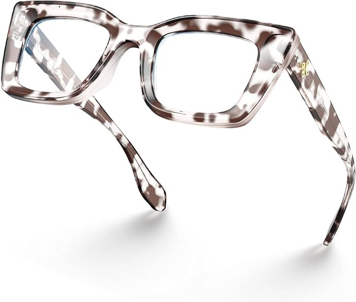 VISOONE Cat Eye Blue Light Blocking Glasses TR90 Anti-glare Women Calida | Amazon (US)