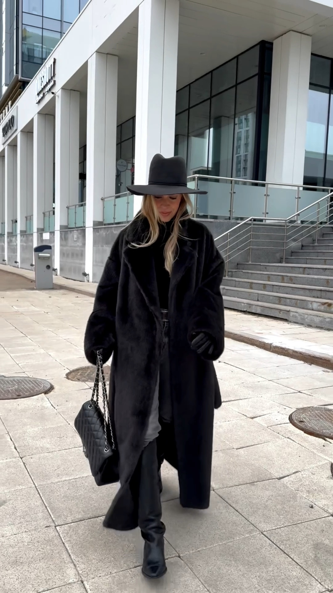 Dark gray fur coat, Levi’s gray slim jeans, skinny jeans with tall boots outfit, black western boots, fur coat with jeans outfit 

#LTKOver40 #LTKSeasonal #LTKFindsUnder100