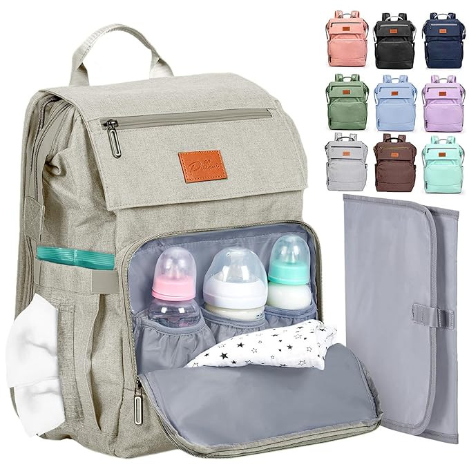 PILLANI Baby Diaper Bag Backpack - Baby Bag for Boys & Girls, Diaper Backpack - Large Travel Diap... | Amazon (US)