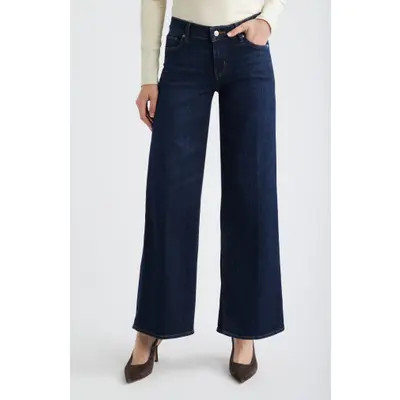 FRAME Le Slim Palazzo Low Rise Wide Leg Jeans in Lyra at Nordstrom, Size 27 | Nordstrom