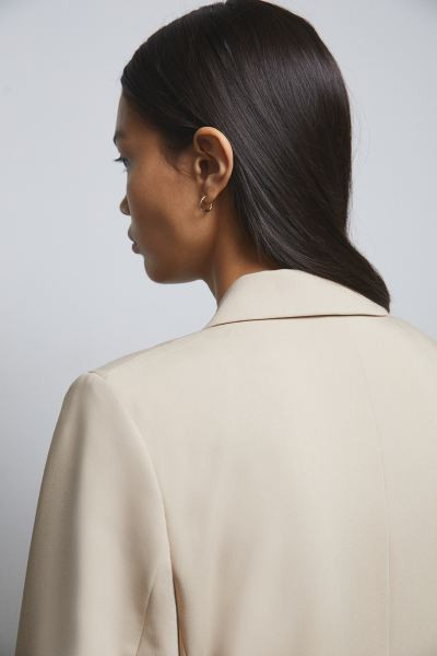 Double-breasted Jacket - Beige - Ladies | H&M US | H&M (US + CA)