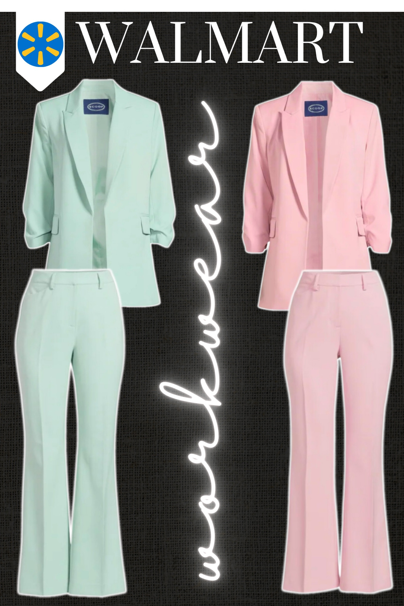 Walmart style, Walmart fashion, workwear, blazer, trouser pants, pastel, office wear, spring 

#LTKstyletip #LTKfindsunder50 #LTKSeasonal