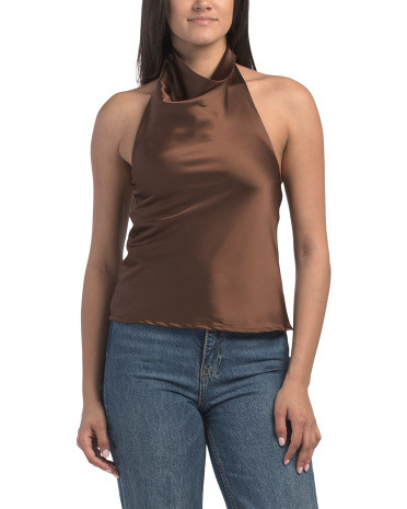Cowl Neck Halter Top | TJ Maxx