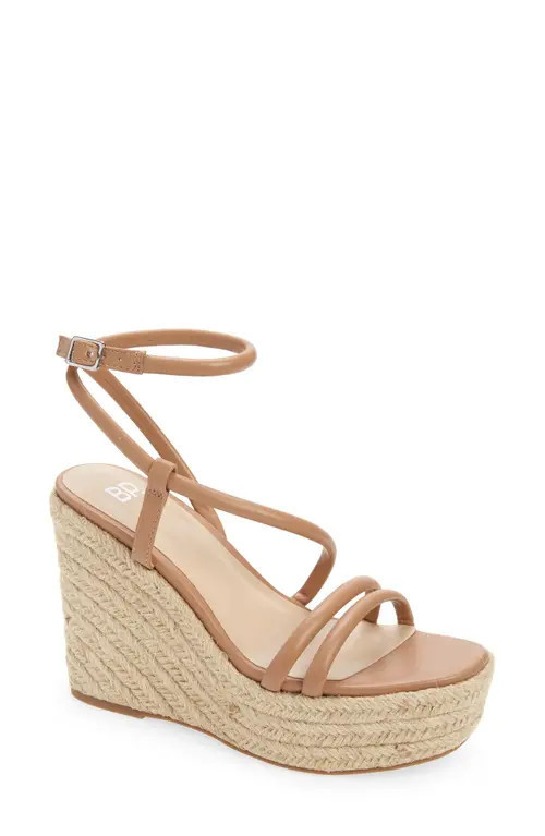 BP. Cohan Espadrille Platform Wedge Sandal in Tan Mocha at Nordstrom, Size 5.5 | Nordstrom